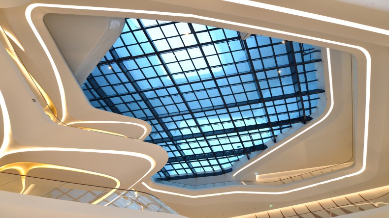 The interior design of the integrated hotel
