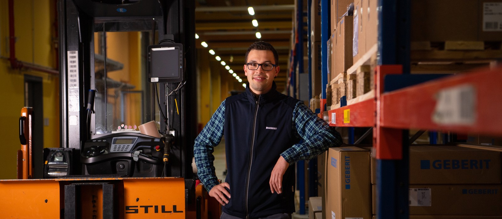 Stefan Matheis works as a communication point between logistics and IT in group logistics in the German Pfullendorf.