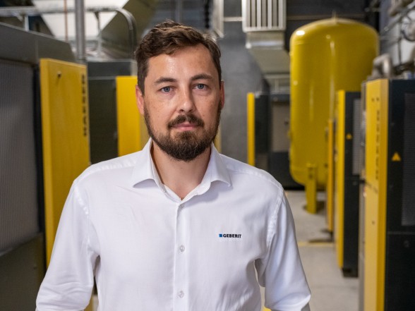 Marek Krzewiński, Leiter technische Produktion, Geberit Werk in Koło Marek Krzewiński, Leiter technische Produktion, Geberit Werk in Koło
