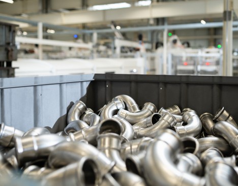 Millionen Mapress Fittings werden jährlich im Werk in Langenfeld produziert. (©Sabrina Hübner)