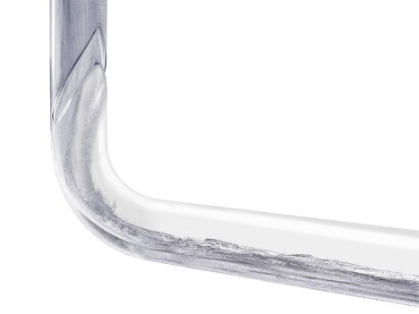 Close up of a Geberit HDPE BottomTurn bend.