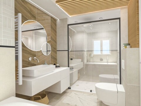 Badezimmerentwurf von Eva Ivos aus Frankreich.