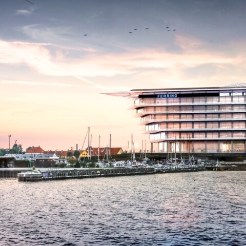 Der neue Hauptsitz des Pharmaunternehmens Ferring Pharmaceuticals in Kastrup, Dänemark.