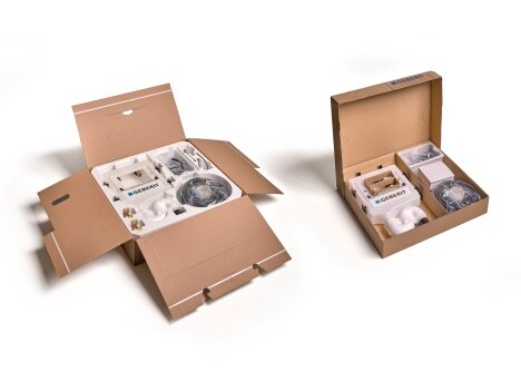 Neue Verpackung für die Geberit Hygienespülung