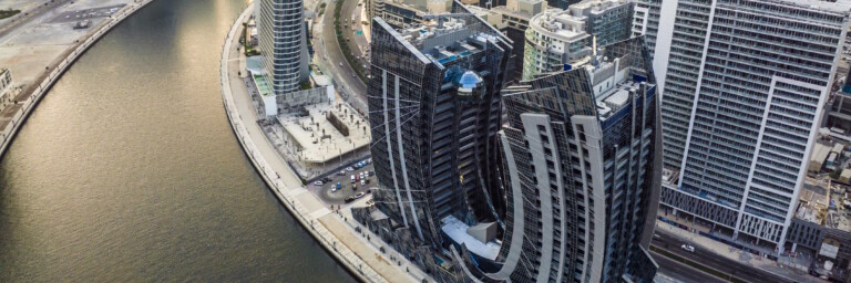 Wie eine Auster mit Perle: Der DaVinci Tower in Dubai. (©DAR Global)